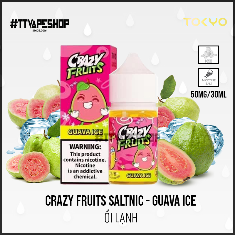 Crazy Fruits 35mg 30ml Guava Ice Ổi LạnhCrazy Fruits