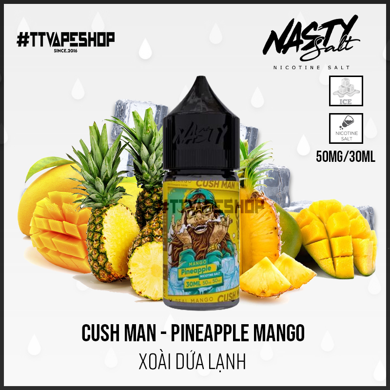 Cush Man Saltnic 35mg 30ml Pineapple Mango Xoài Dứa