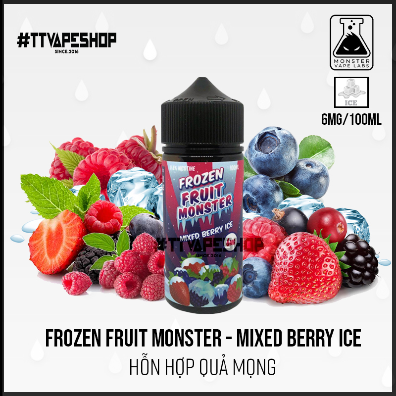 Frozen Fruit Monster 3mg 100ml Mixed Berry Ice Hỗn hợp quả mọng