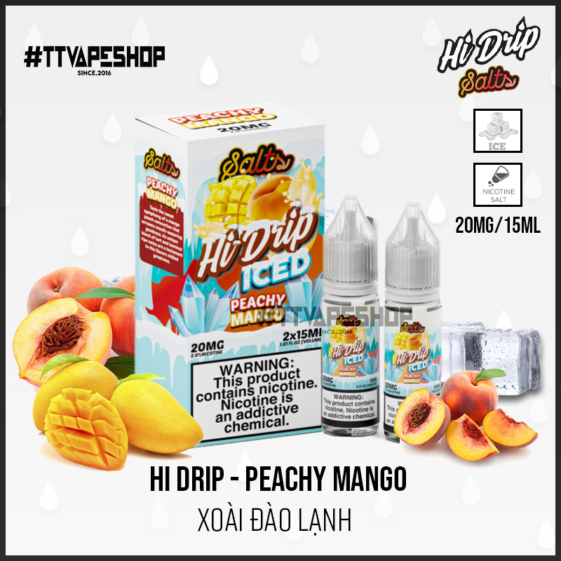 Hi Drip 20mg 15ml Peachy Mango Xoài Đào