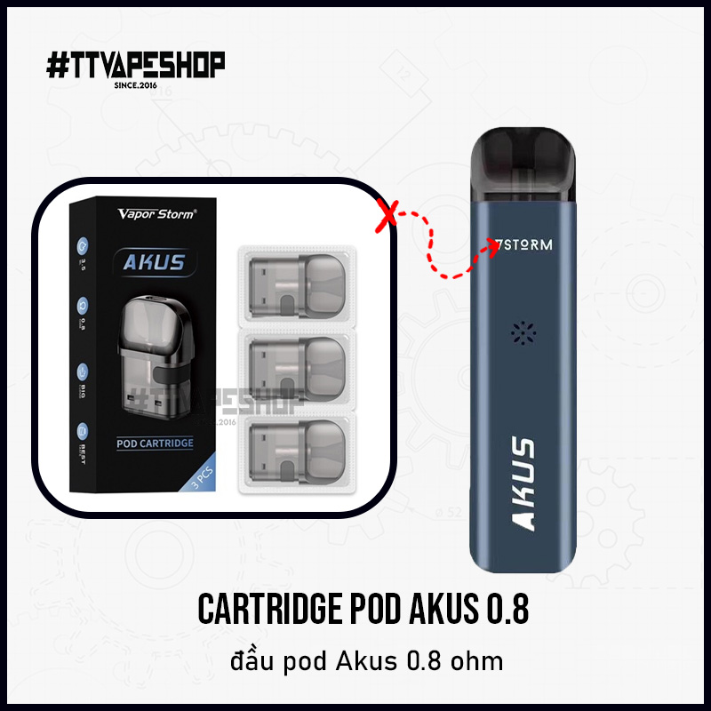 Đầu pod thay thế akus 0.8