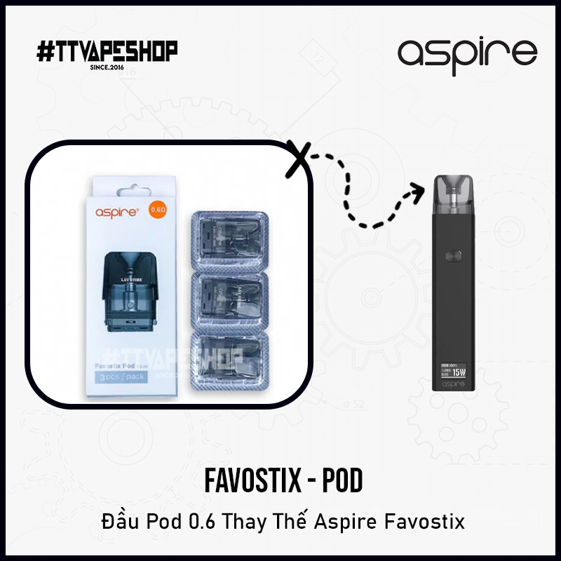 Favostix đầu pod 0.6 - 0.8 Ohm