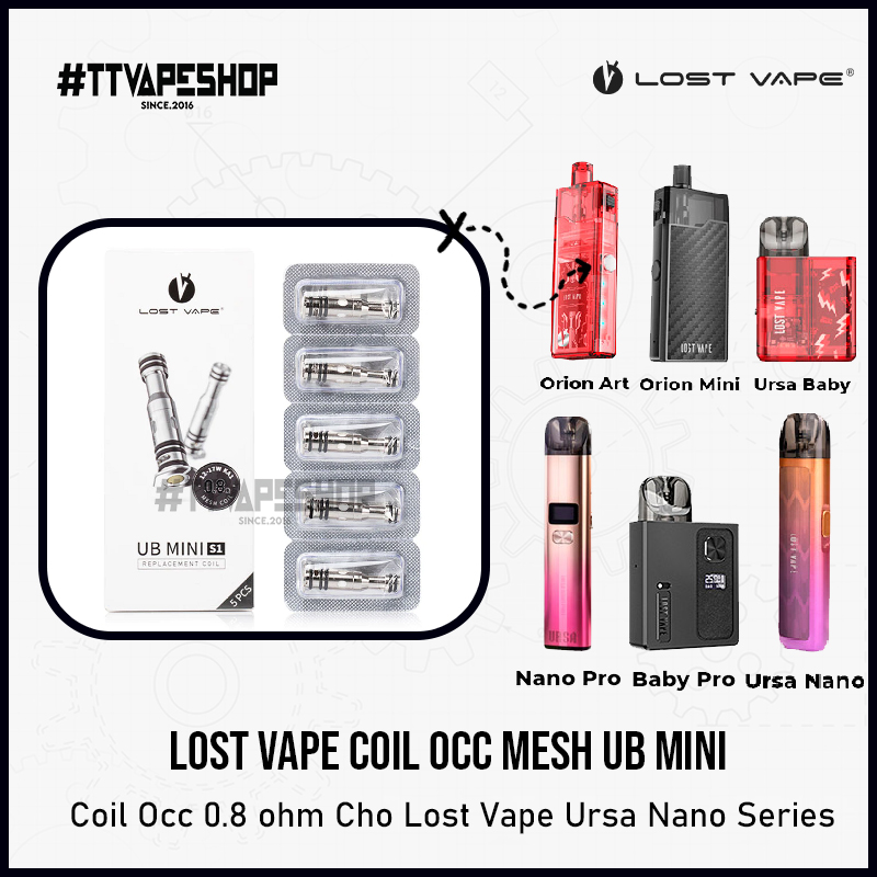 Coil Occ Mesh UB Mini Lost Vape 0.8 ohm