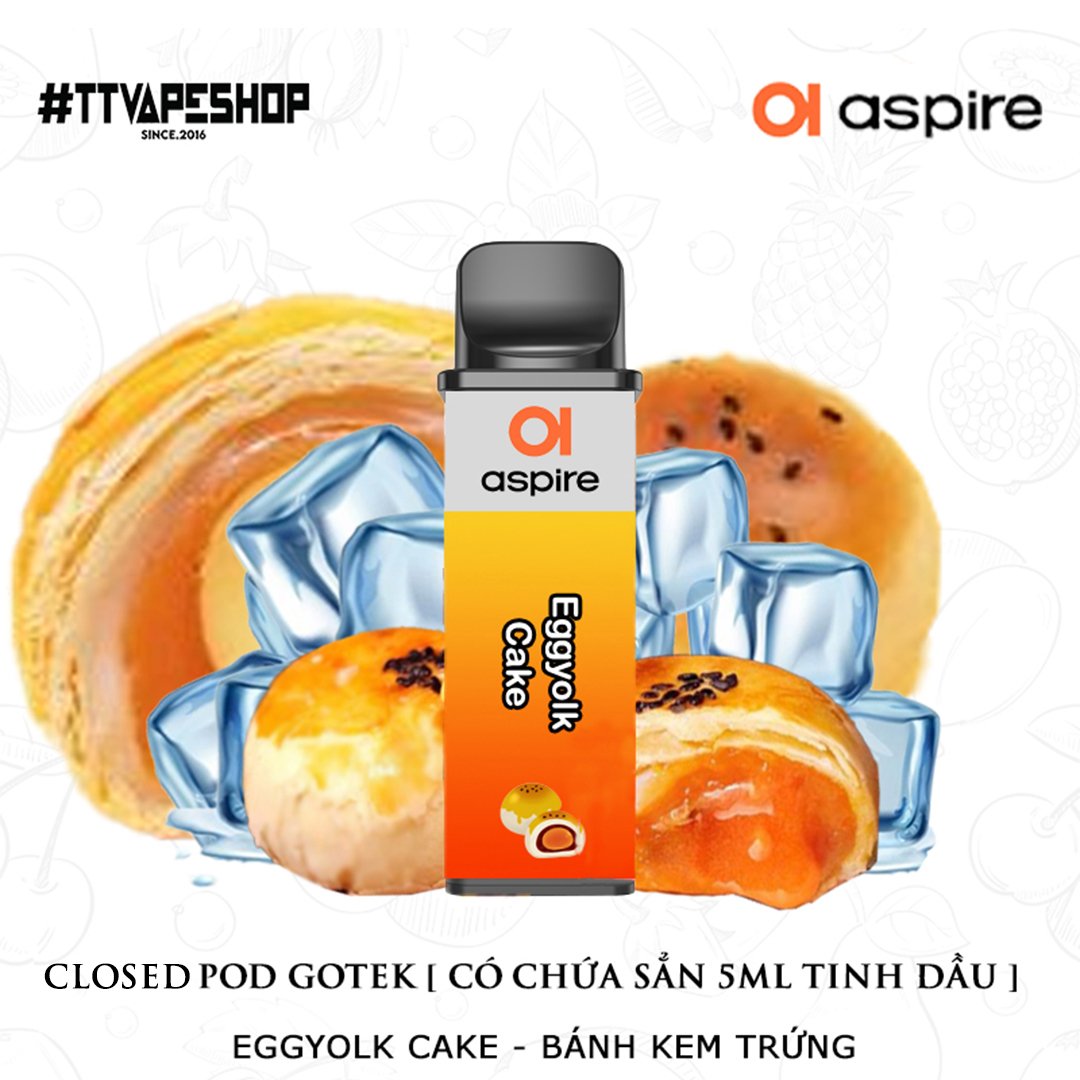 Đầu Pod Gotek X ( Closed Pod ) 5ml - EggYolk Cake - Bánh Kem Trứng