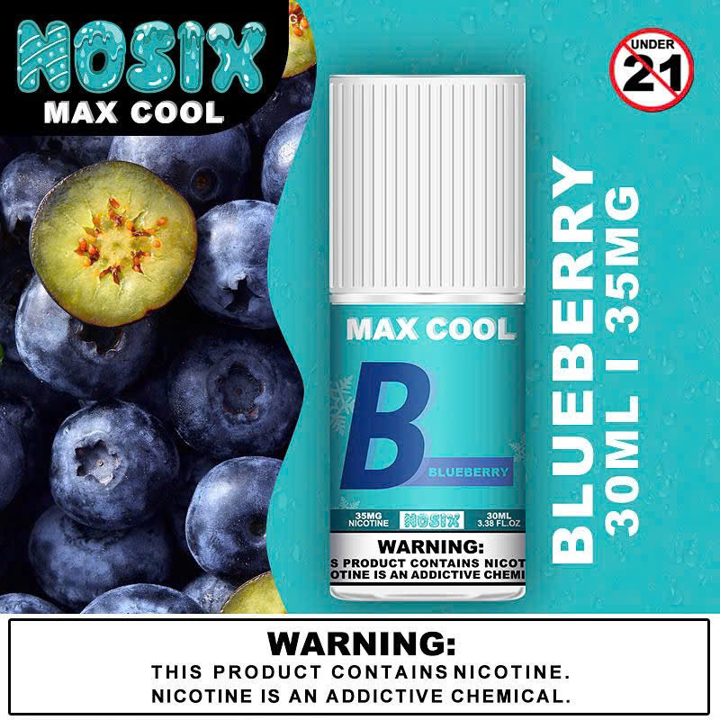 Nosix MaxCool V2 Blueberry ( 35-60mg/30ml ) Việt Quất - 35mg